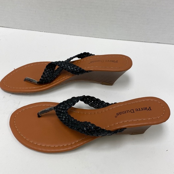 Pierre Dumas Wedged Sandals - Picture 1 of 4